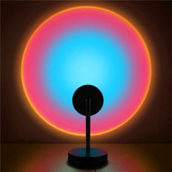Sunset Lamp, Projector Rainbow Light 10W LED Projection Night Light 180 Degree - Picture 1 of 6